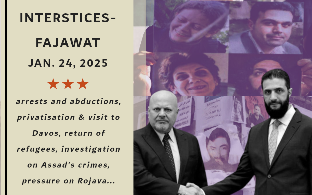 The Syrian Chronicle by Interstices – Fajawat, January 24, 2025