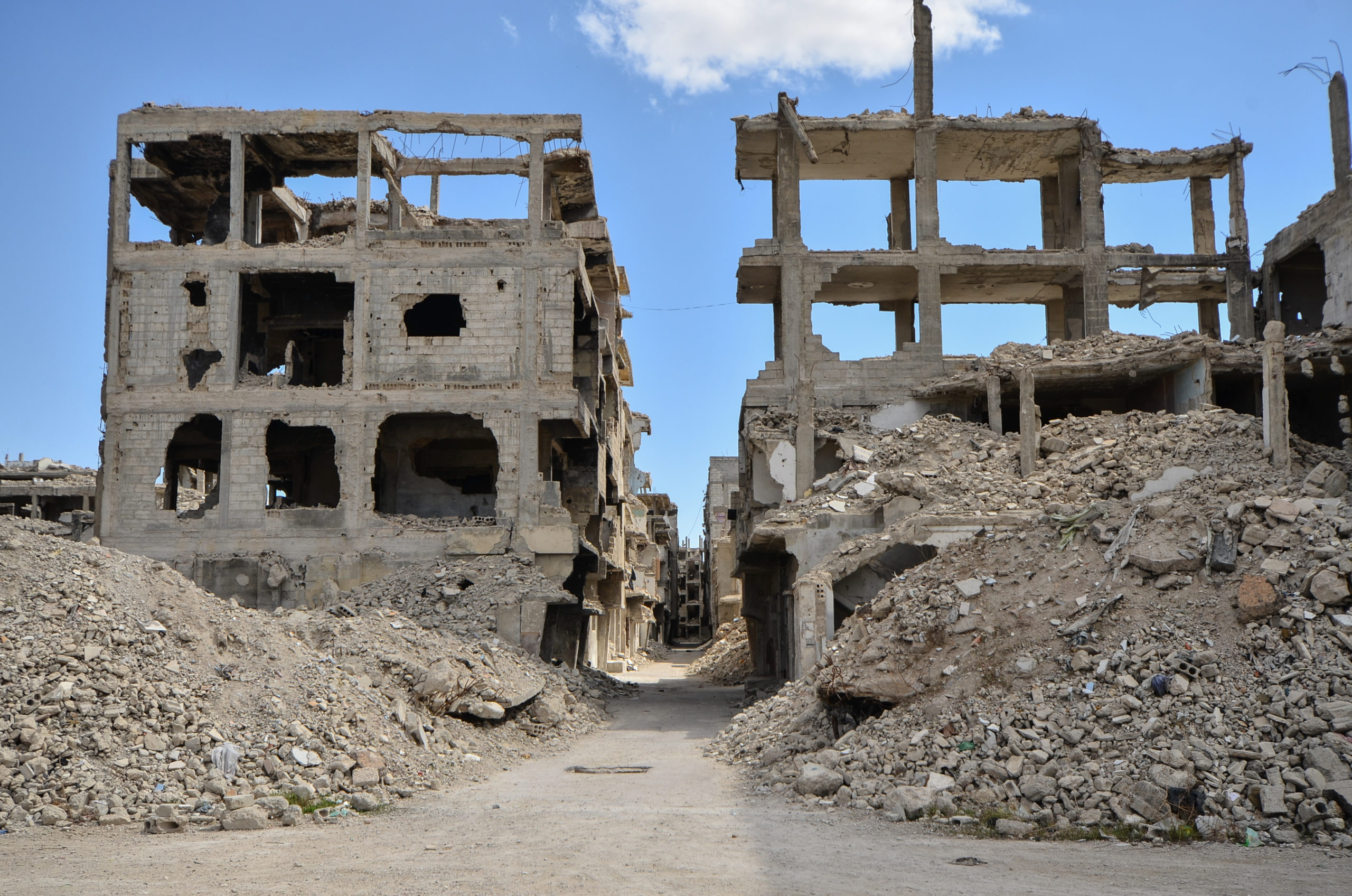 Taqqadom entrance from 30th Street, Yarmouk, April-June 2025