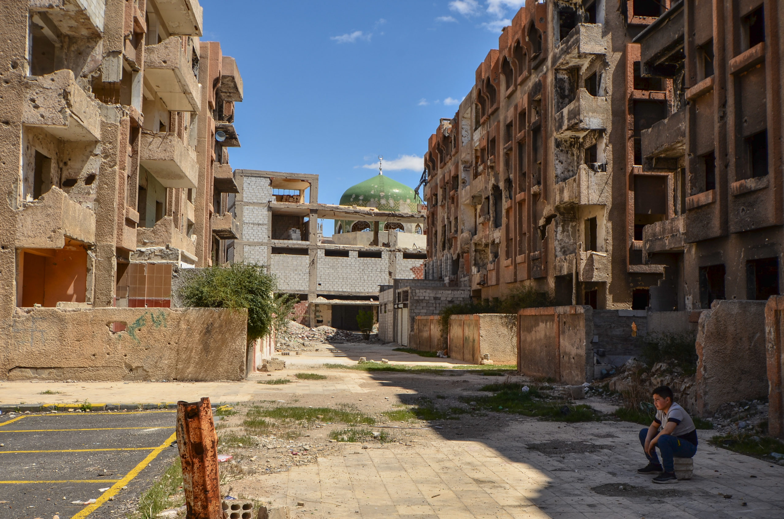 Street behind Al-Wassim Mosque, Yarmouk, April-June 2025